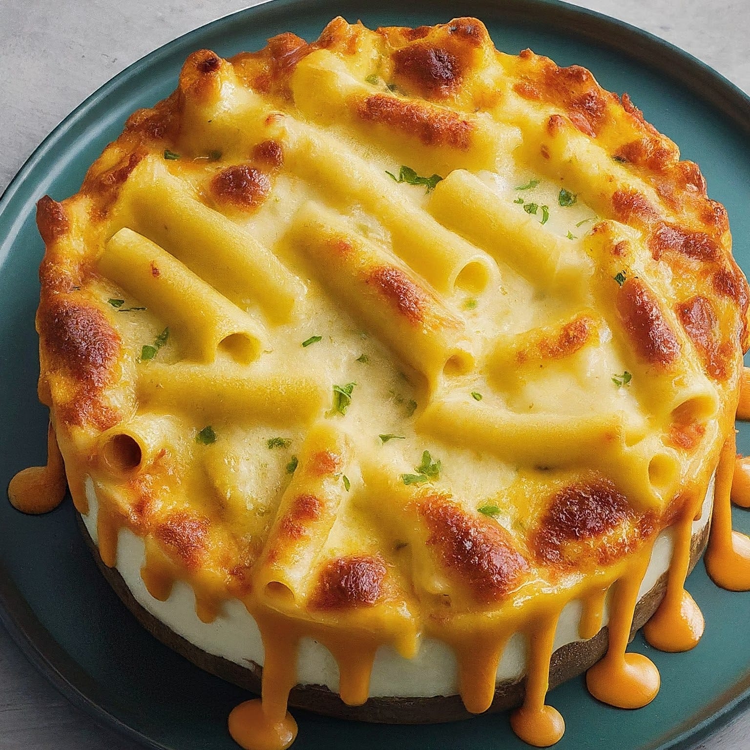 Four Cheese Pasta Cheesecake Recipe